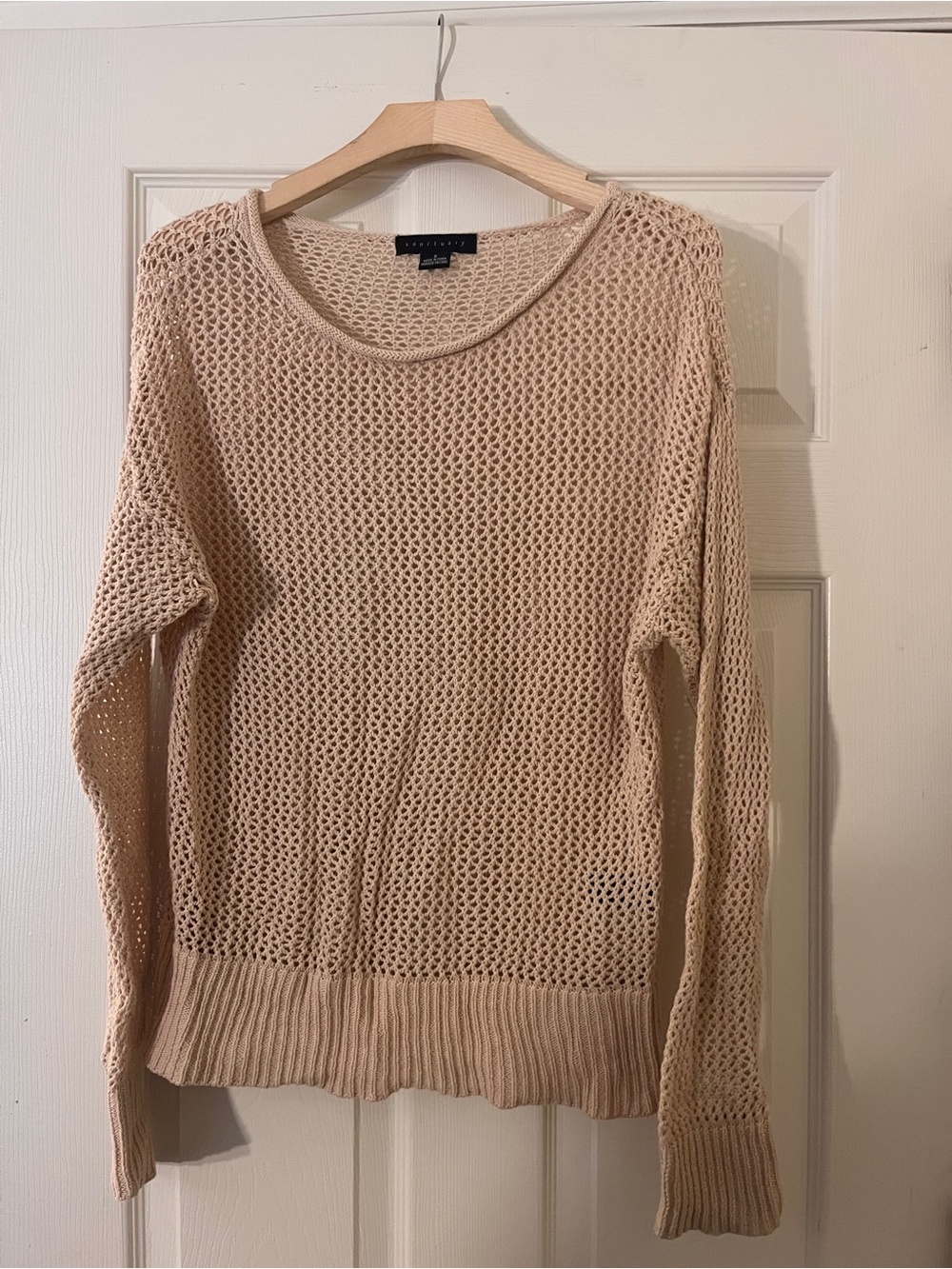 Santuary Light Beige Open-Knit Women's Sweater Evereve